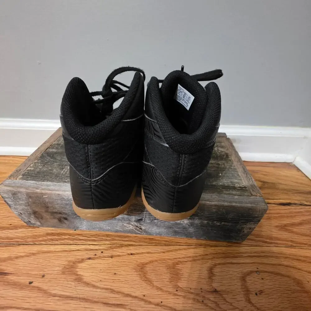 ​ASICS Matflex 5 Wrestling Shoes Black White Gum GS Youth Size 4.5